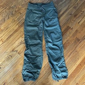 Army green dance studio pants size 6